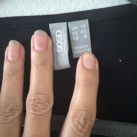 ASOS black wrap top - Picture 2 of 5